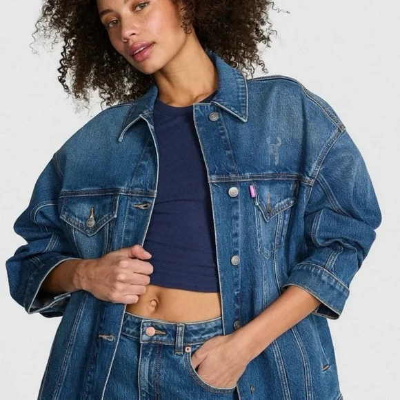 💎💎VS PINK BLING JEAN JACKET 💎💎 - Picture 6 of 8